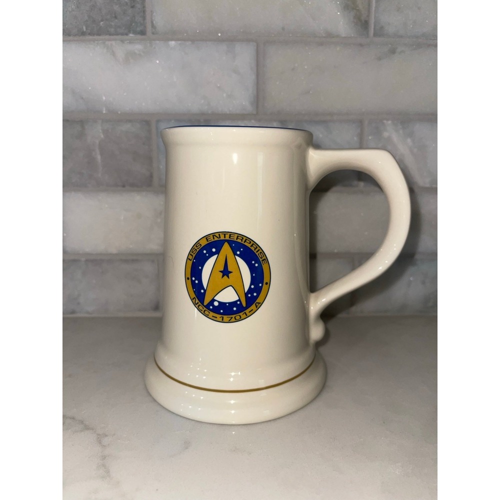 Pfaltzgraff Star Trek 1993 USS‎ Enterprise NCC-1701-A Beer Stein Mug